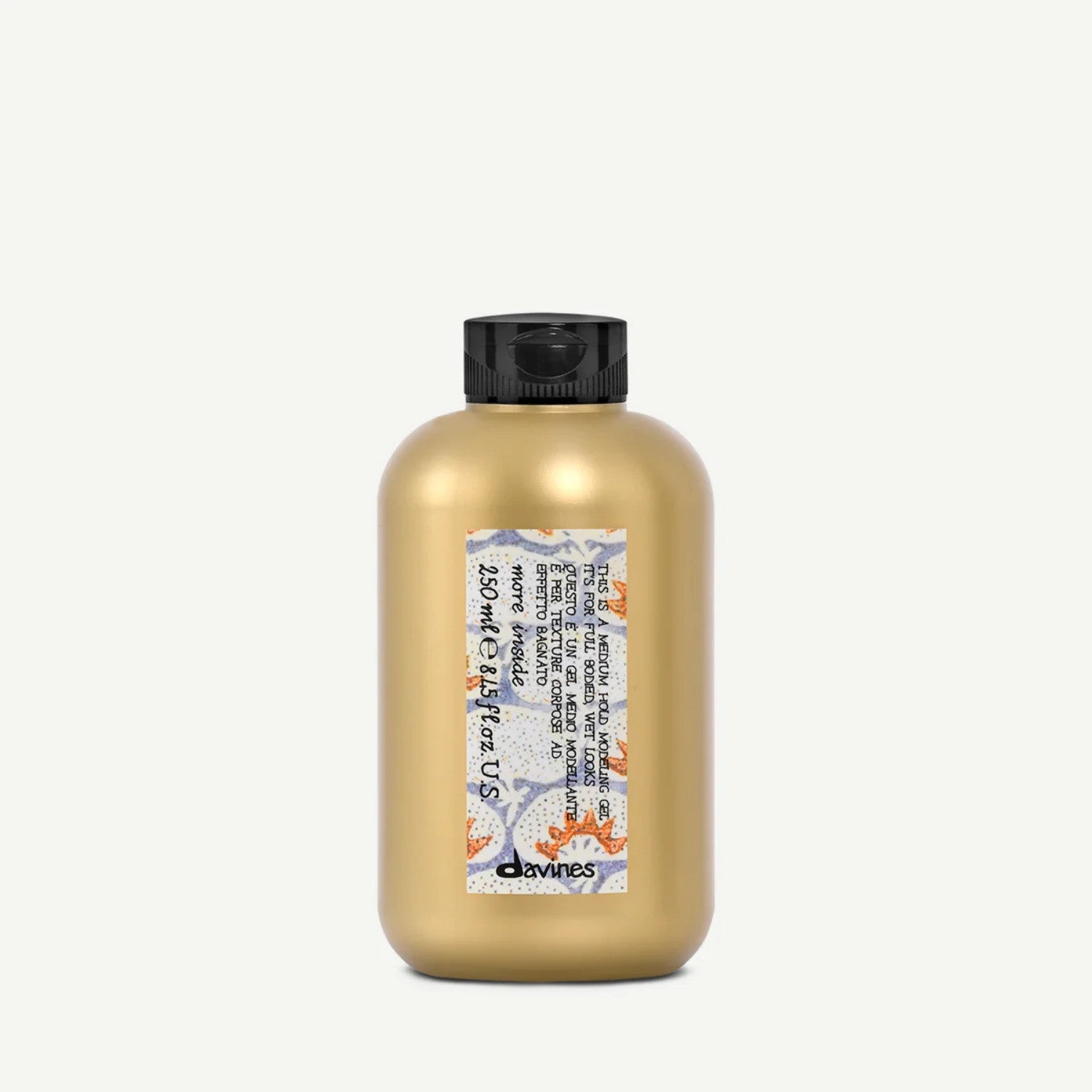 Davines More Inside Medium Hold Modeling Gel 250 mL – Firm hold and shine for styled hair