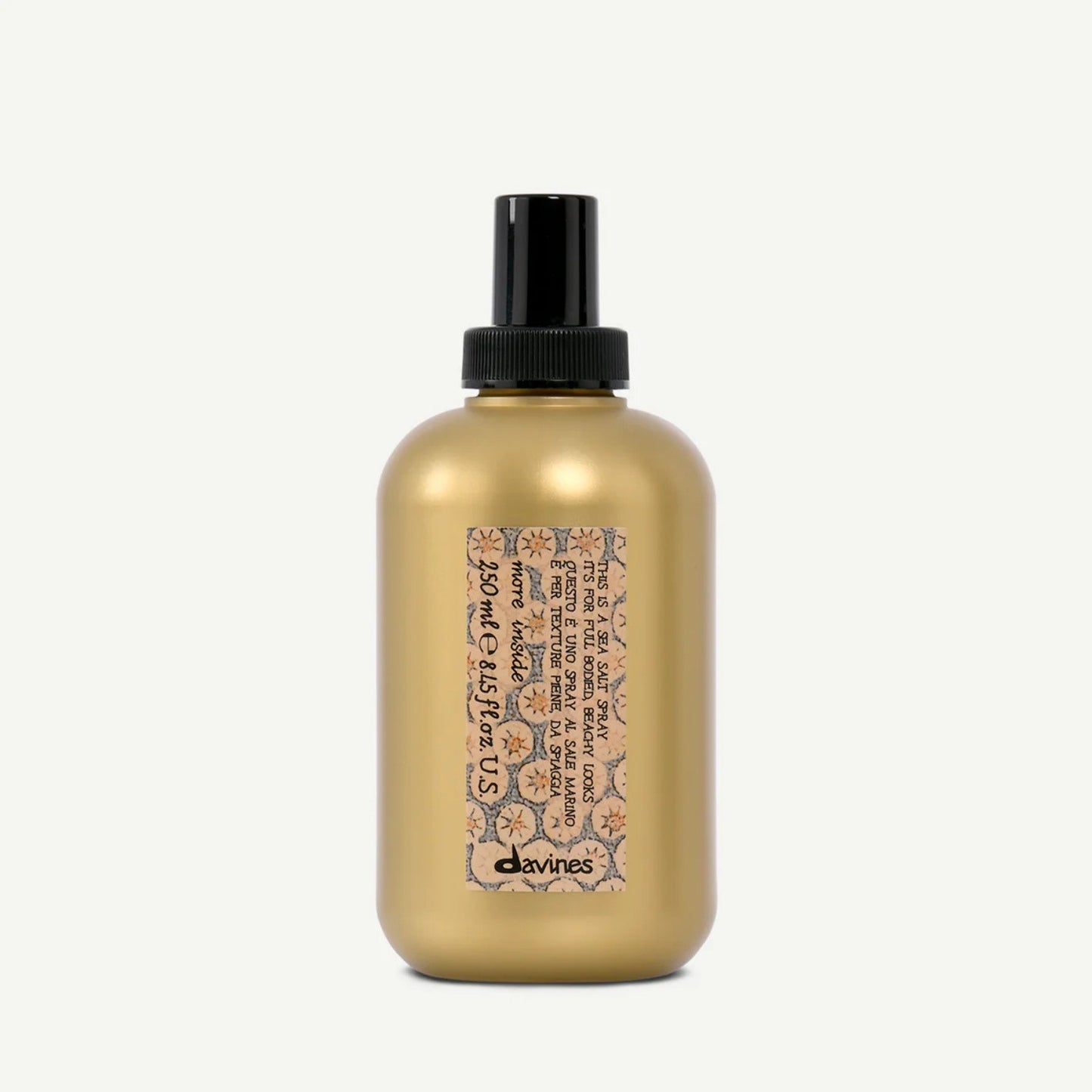 Davines More Inside Sea Salt Spray 250 mL – Adds texture and volume for natural beach waves








