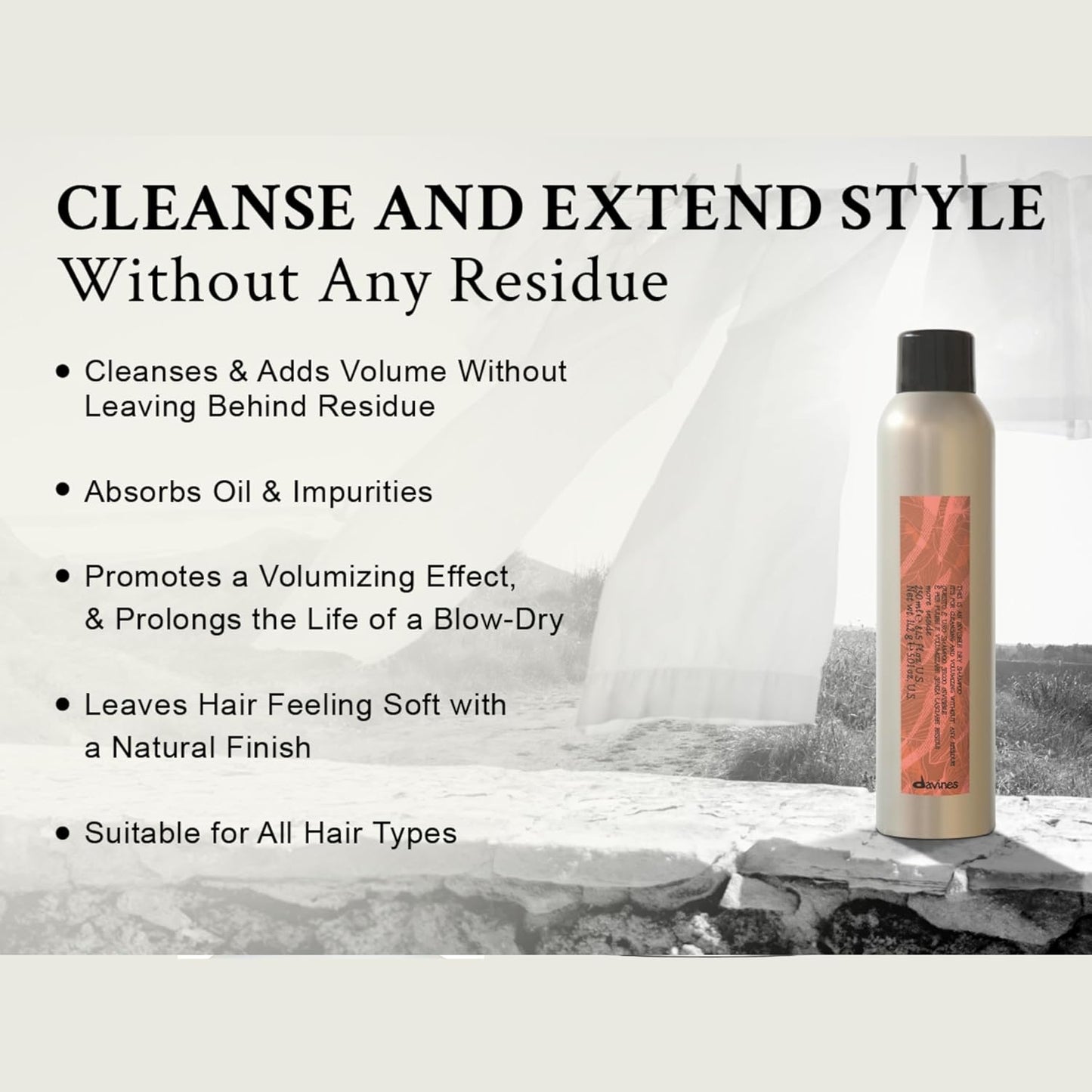 Davines This Is An Invisible Dry Shampoo 250 mL – Refreshes hair, adds volume









