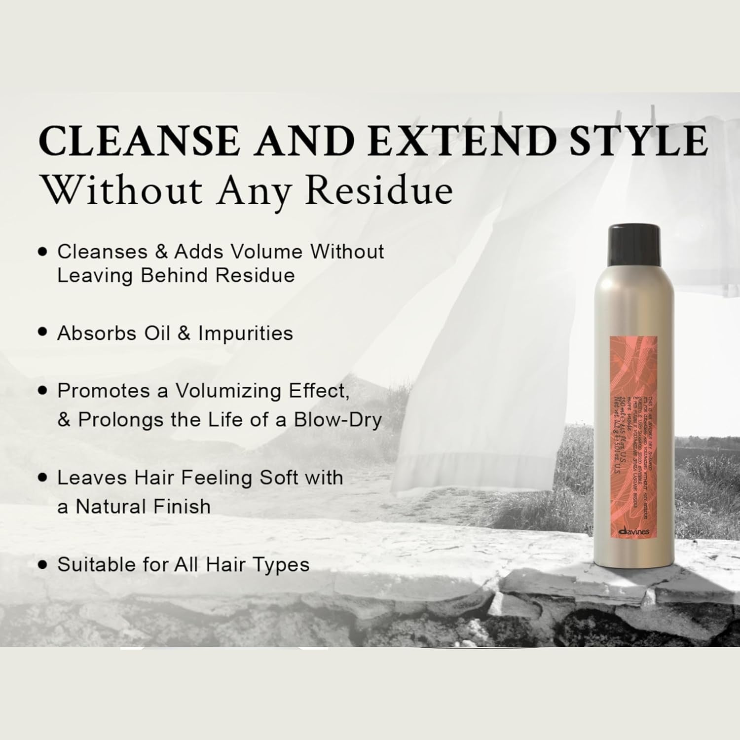 Davines This Is An Invisible Dry Shampoo 250 mL – Refreshes hair, adds volume










