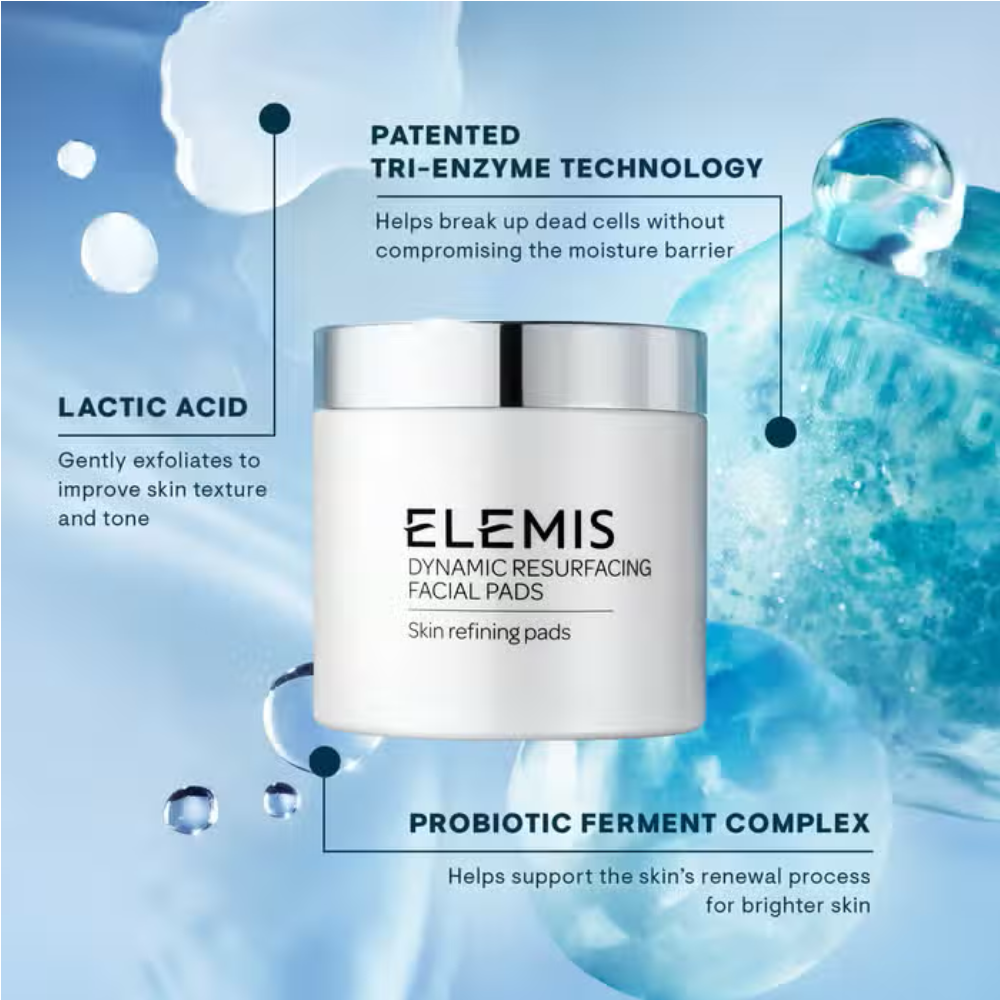 Elemis Dynamic Facial Pads for gentle skin resurfacing and glow.