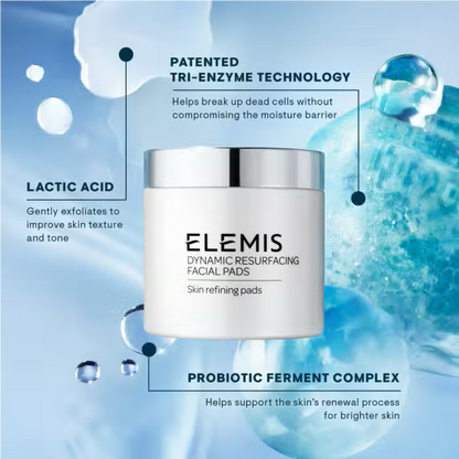 Elemis Dynamic Facial Pads for gentle skin resurfacing and glow.
