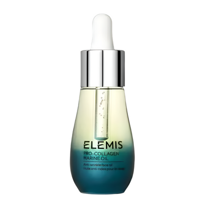 Elemis Pro-Collagen Marine Oil 15ml bottle with dropper, nourishing skincare oil