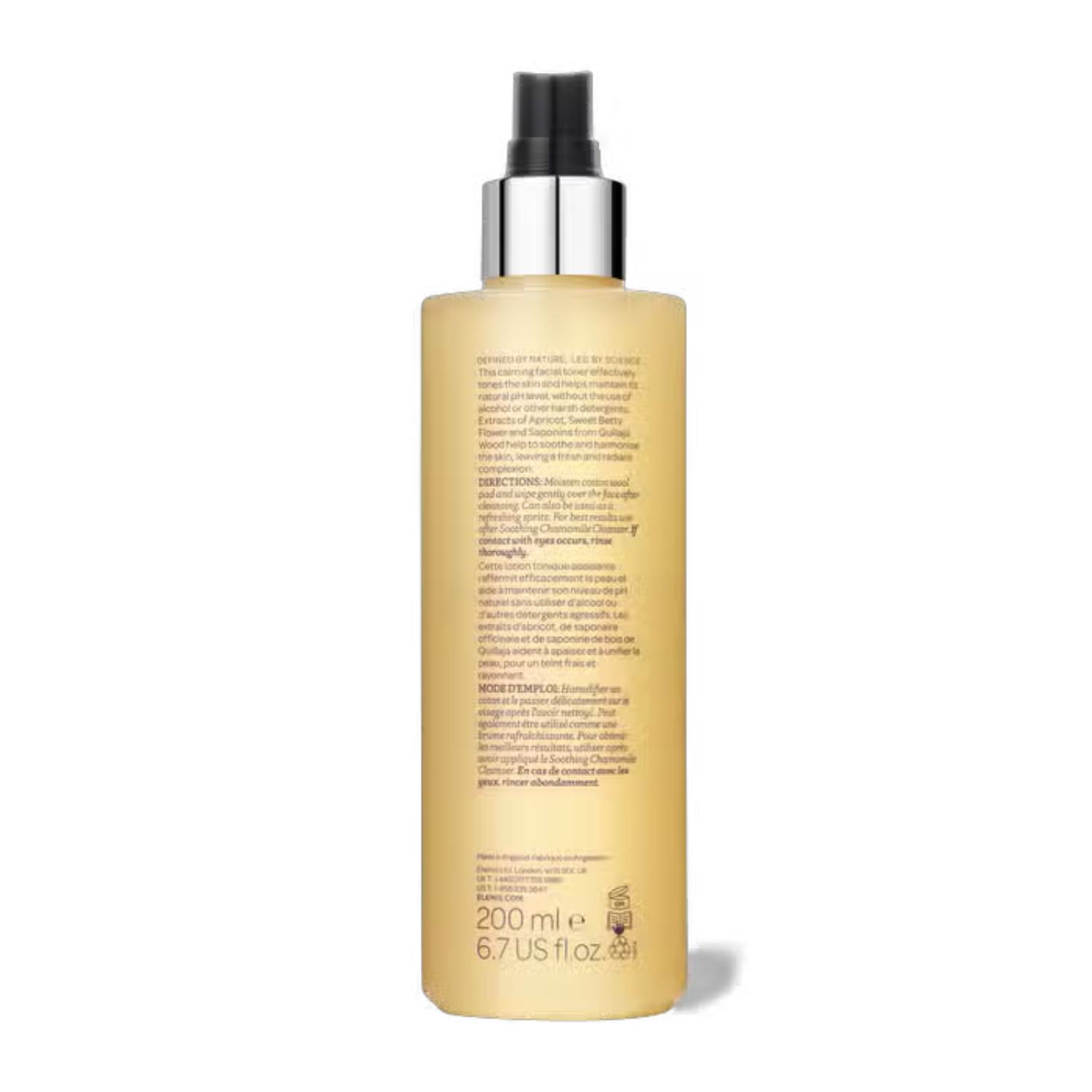 Elemis Soothing Apricot Toner 200ml – gentle toner for soft, refreshed skin.