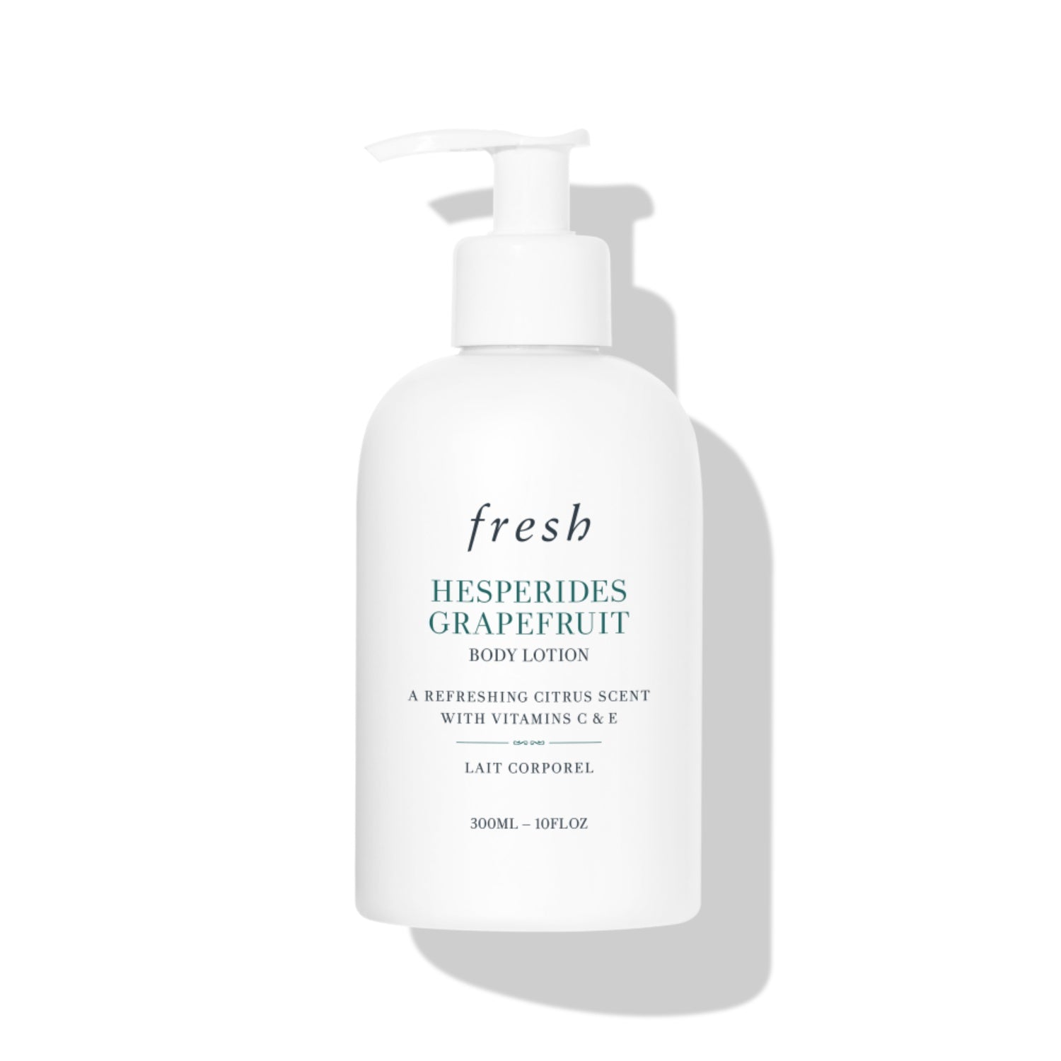 Fresh Hesperides Grapefruit Body Lotion 300 mL with refreshing citrus scent for hydrated, glowing skin.