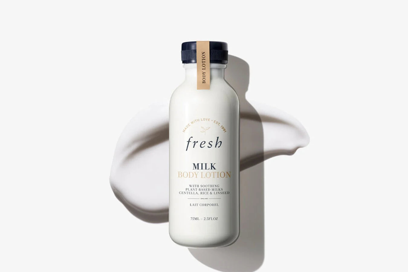Fresh Milk Body Lotion 2.5 oz bottle — lightweight, hydrating body moisturizer