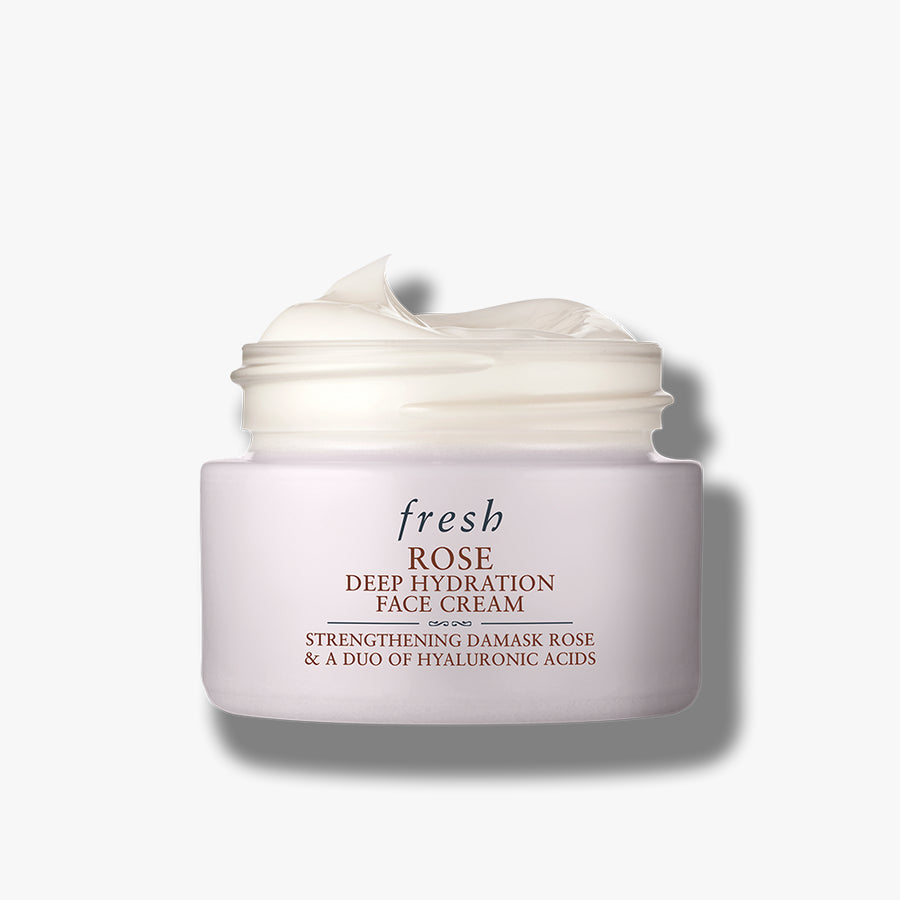 Fresh Rose Hyaluronic Acid Deep Hydration Moisturizer jar — lightweight, intense hydration for glowing skin