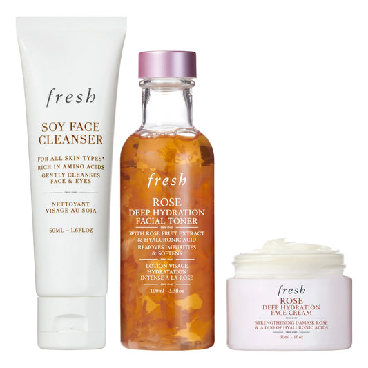 Fresh Skincare Daily Hydration To Go Set for on-the-go moisturizing and radiant skin.