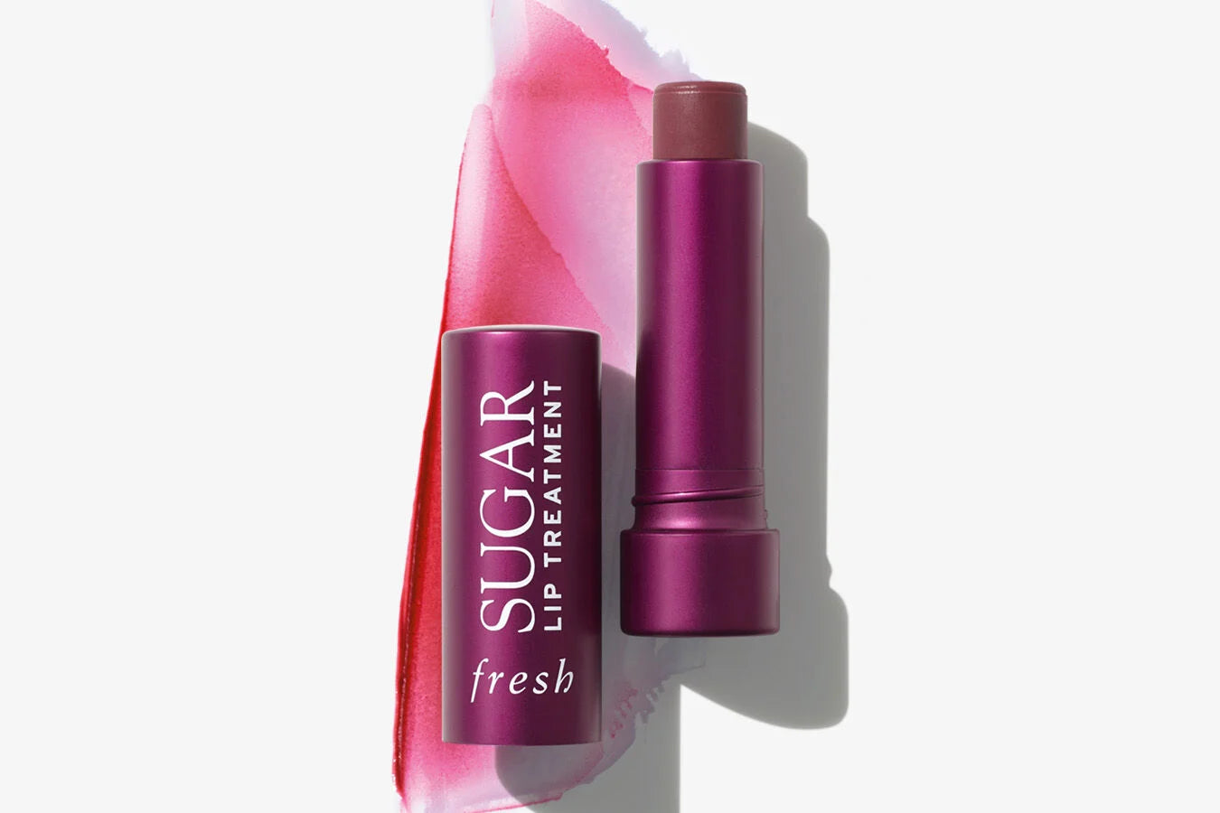Fresh Sugar Lip Balm in Berry shade — hydrating tinted lip treatment