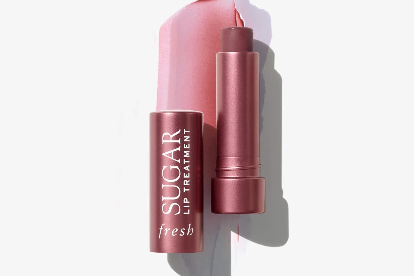 Fresh Sugar Lip Balm tube in Peony shade