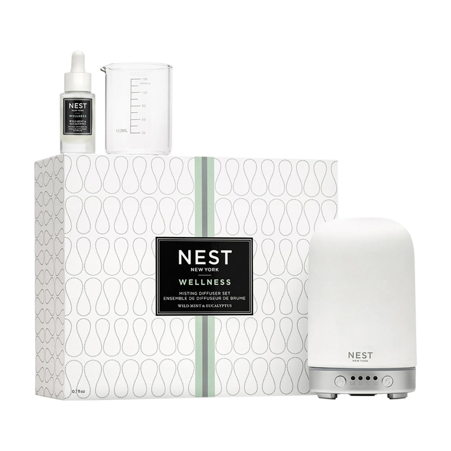 Nest New York Misting Diffuser Set With Wild Mint and Eucalyptus 0.78 OZ