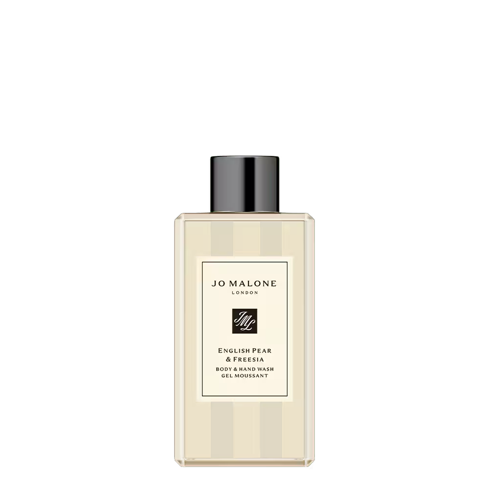 Jo Malone English Pear & Freesia Body & Hand Wash 100ml – sleek bottle with fresh fruity floral fragrance