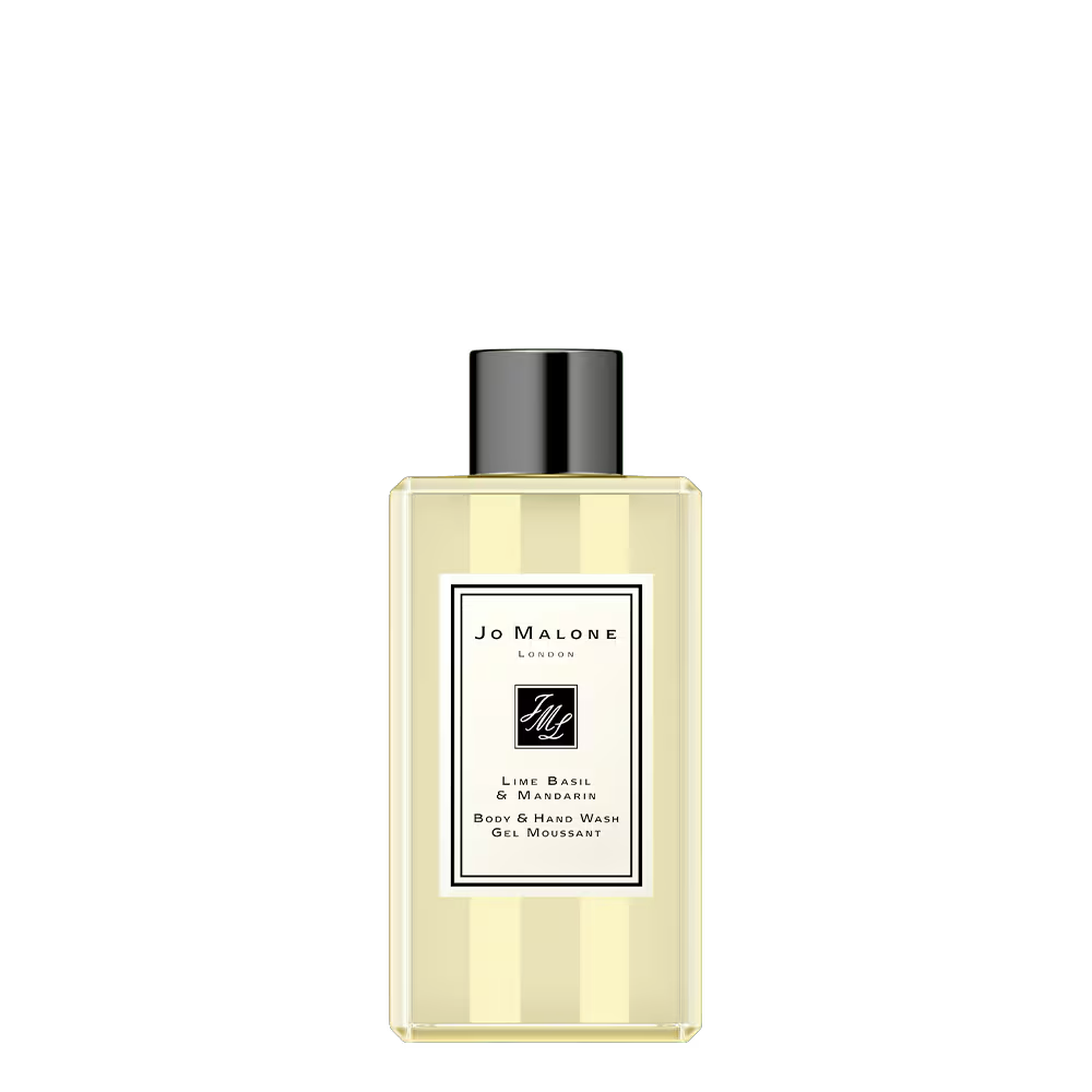 Jo Malone Lime Basil & Mandarin Body & Hand Wash 100ml – compact bottle with fresh citrus and herbal fragrance