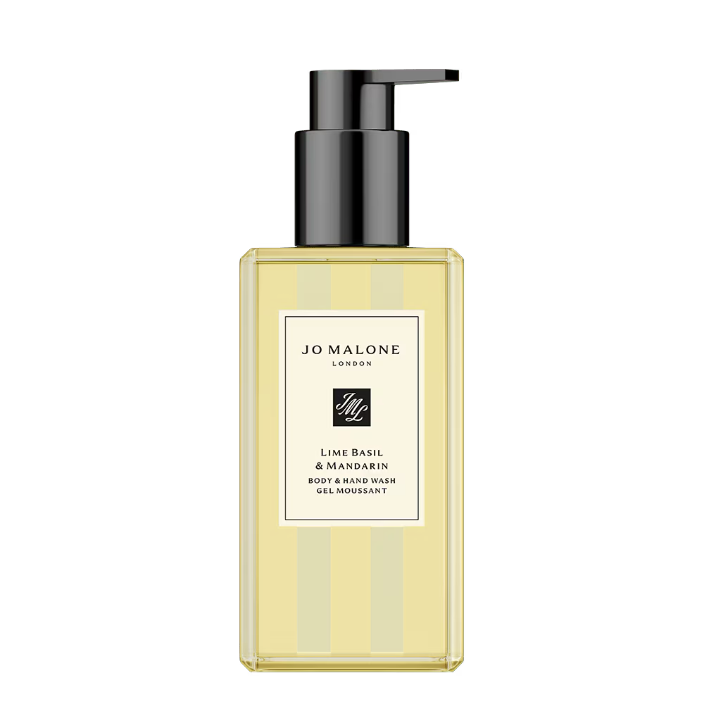 Jo Malone Lime Basil & Mandarin Body & Hand Wash 250ml – stylish bottle with refreshing citrus and herbal scent
