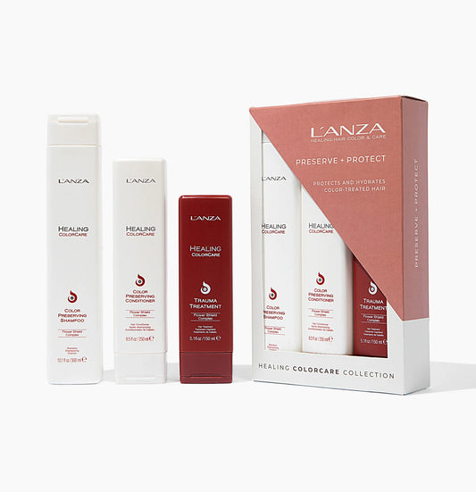 L'ANZA Healing ColorCare Holiday Trio Kit ($111 Value) set for protecting and enhancing color-treated hair








