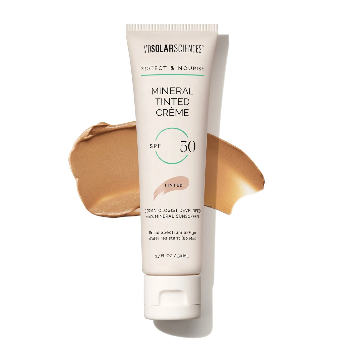 MDSolarSciences Mineral Tinted Crème SPF 30 1.7 OZ – lightweight tinted sunscreen for natural coverage and daily sun protection.