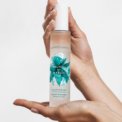 Moroccanoil Brumes du Maroc Hair & Body Fragrance Mist 3.4 FL Oz with long-lasting, luxurious fragrance.