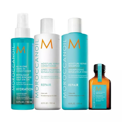 Moroccanoil Holiday Repair Hair Set with teal bag.