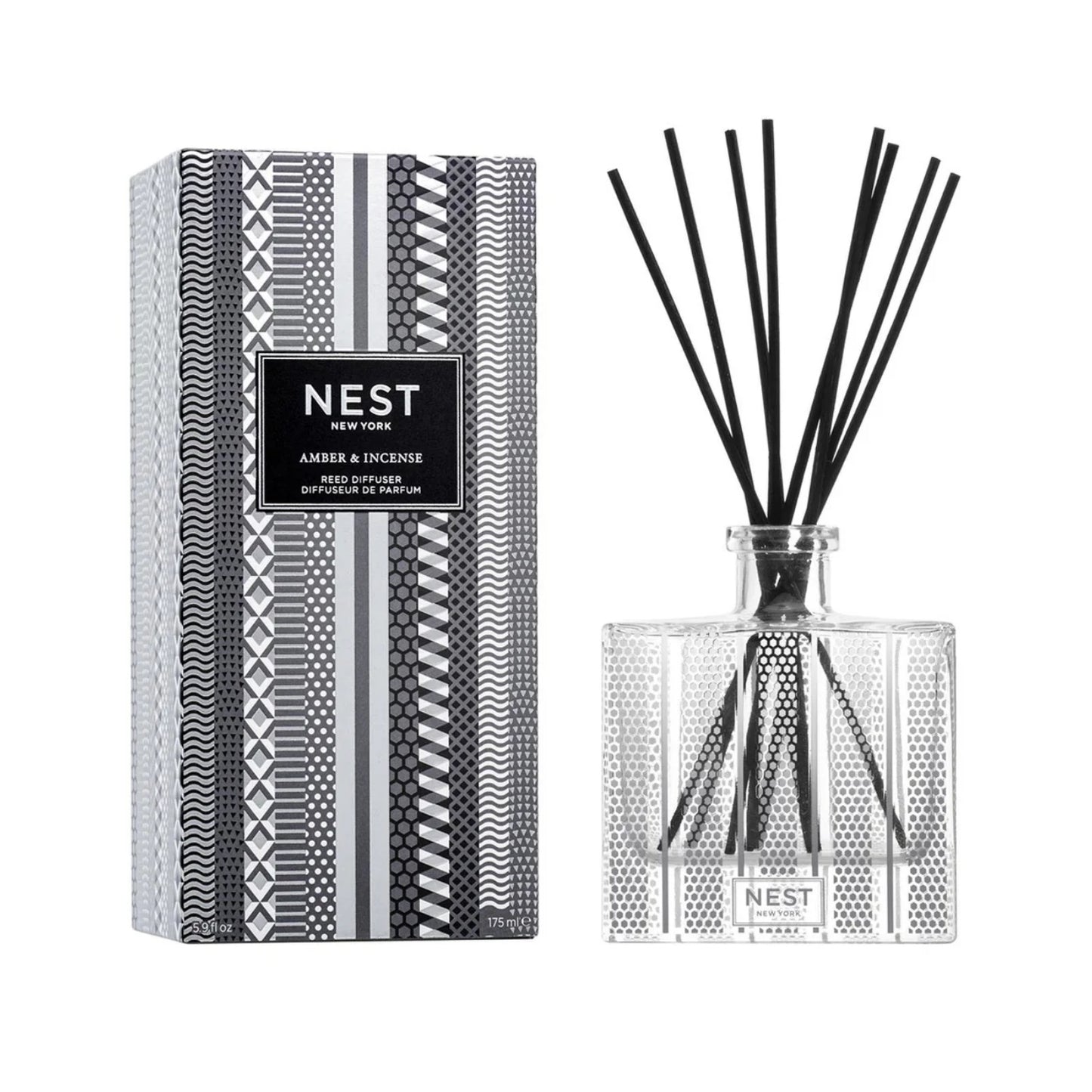 NEST New York Amber & Incense Reed Diffuser 175 mL with warm, rich fragrance to create a cozy and elegant home ambiance.


1/2










