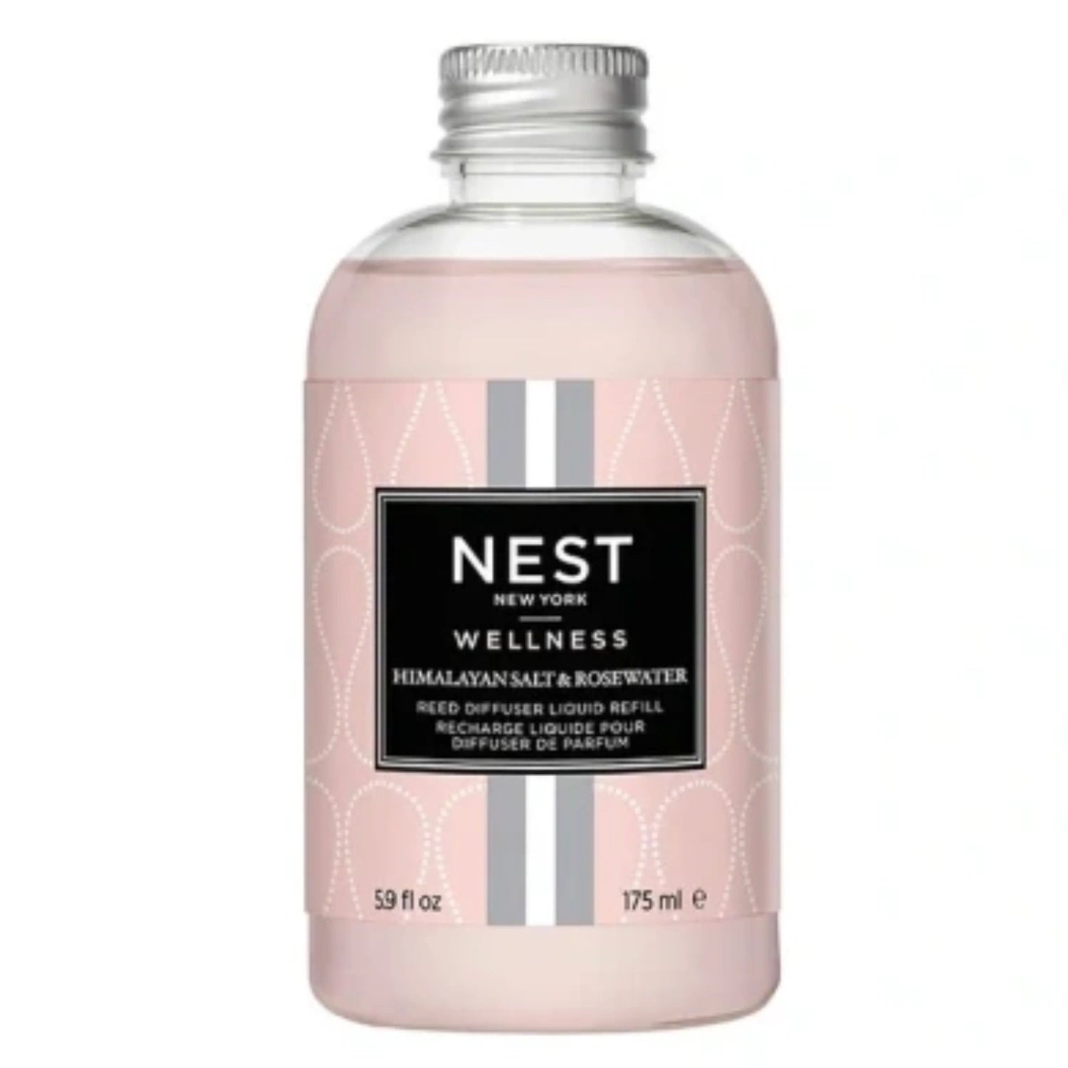 NEST Himalayan Salt & Rosewater Reed Diffuser Refill 5.9 Oz with fresh, calming scent for a relaxing home.