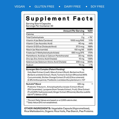 Nutrafol Clear Skin Nutraceutical 3-Month Supply – clear, healthy complexion support