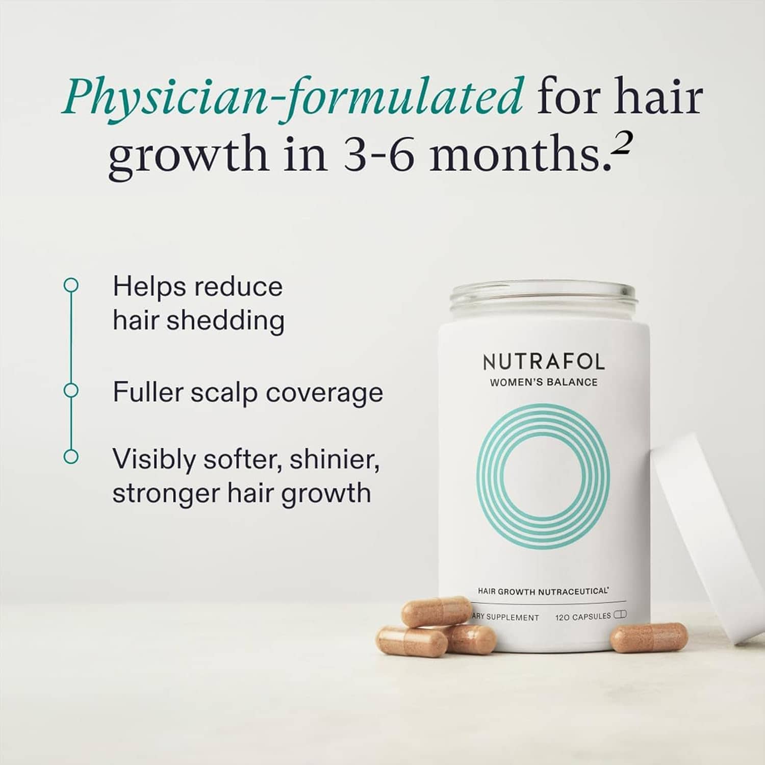 Nutrafol Women’s Balance Hair Growth Pack – 3-month supply for hair health and growth