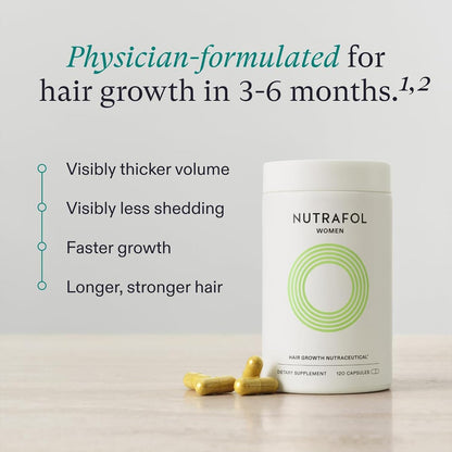 Nutrafol Women’s Hair Growth 3-Month Supply – promotes thicker, stronger hair