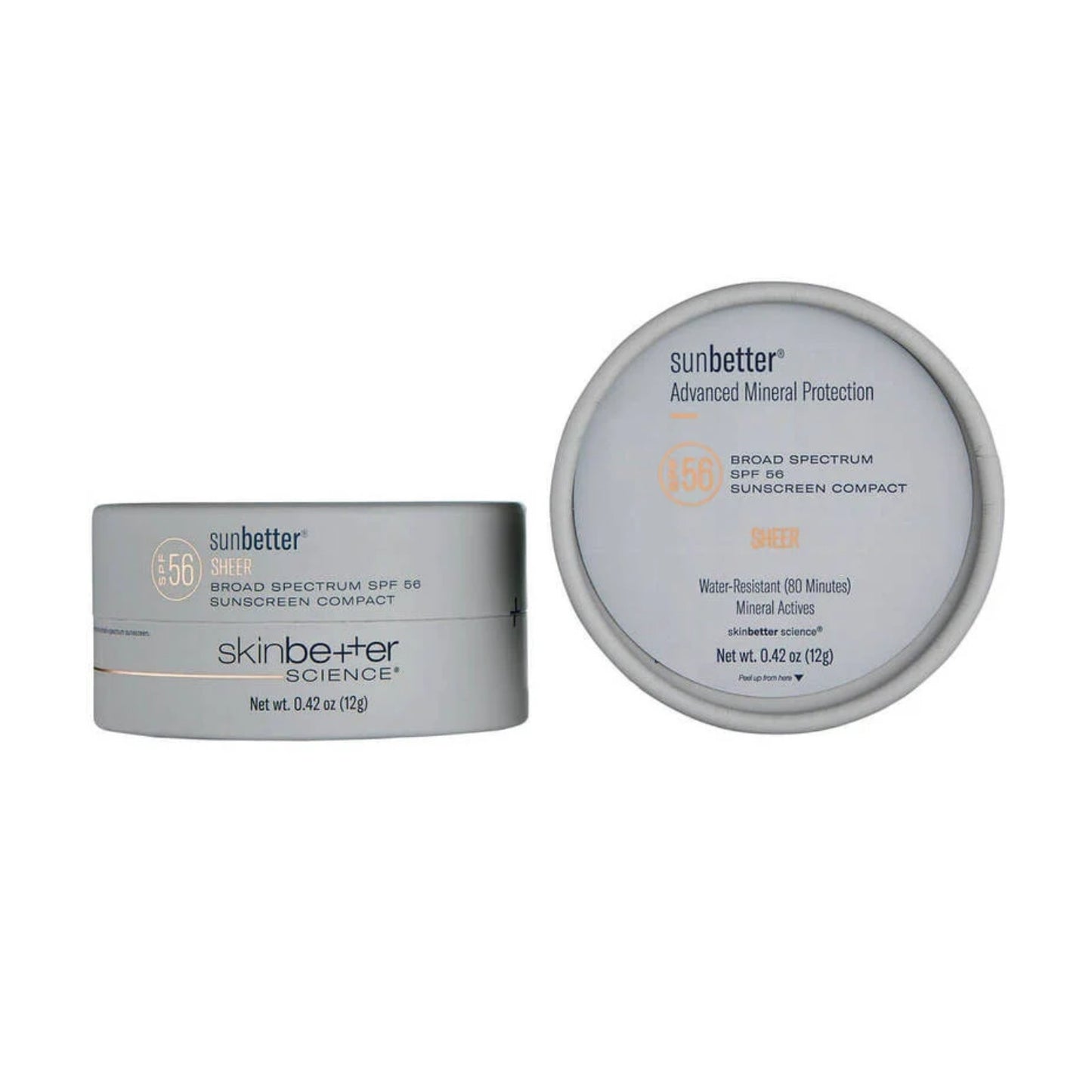 Skinbetter SunBetter SHEER SPF 56 Sunscreen Compact 0.42 Oz for daily sun protection with a lightweight, natural finish.