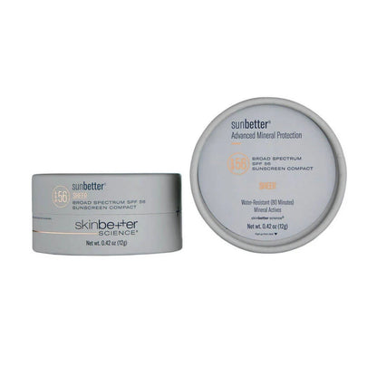 Skinbetter SunBetter SHEER SPF 56 Sunscreen Compact 0.42 Oz for daily sun protection with a lightweight, natural finish.
