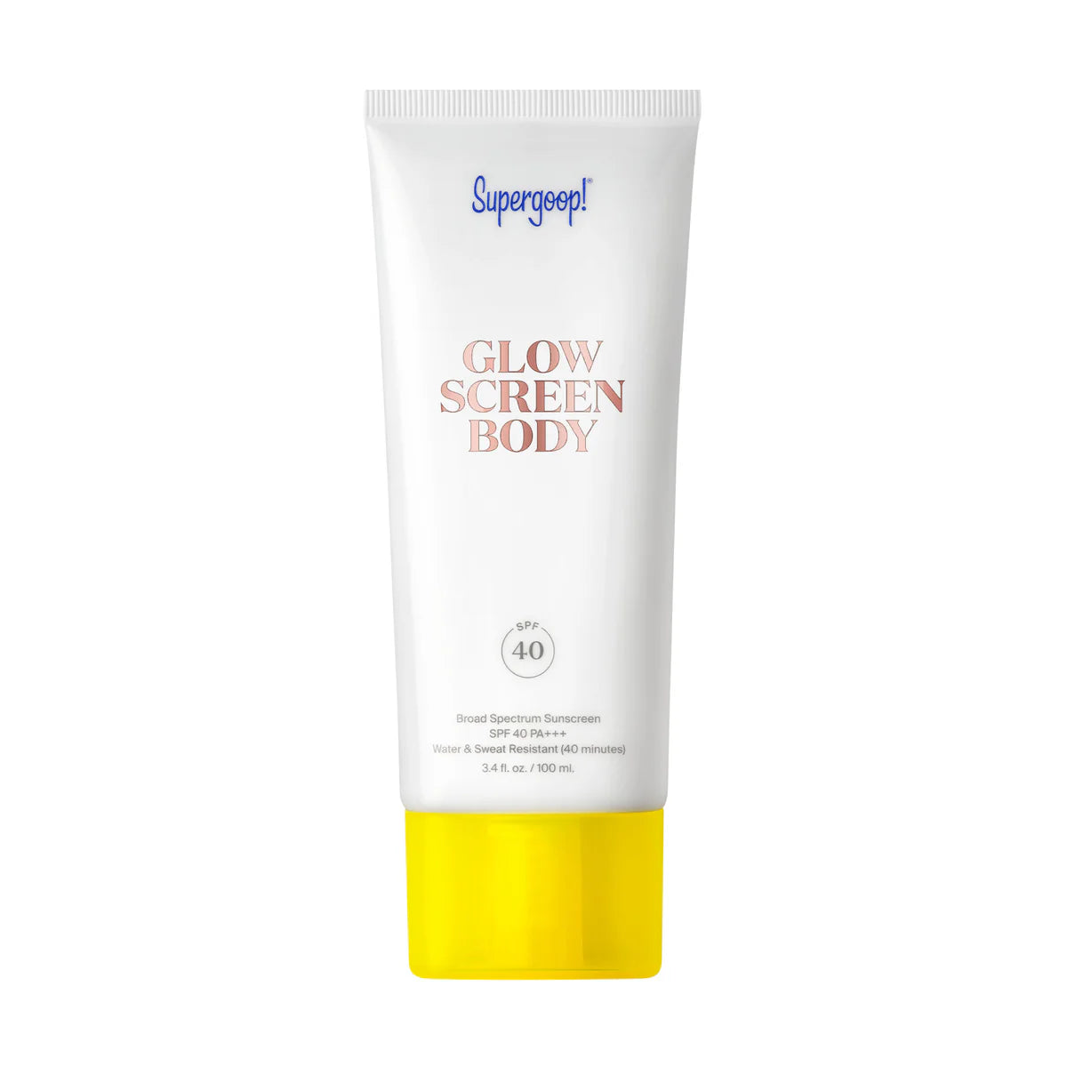 Supergoop Glowscreen Body SPF 40 3.4 oz – Hydrating body sunscreen with radiant glow








