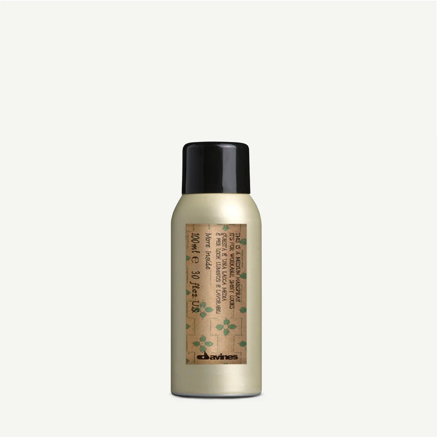Davines Medium Hairspray – Balanced hold and natural look