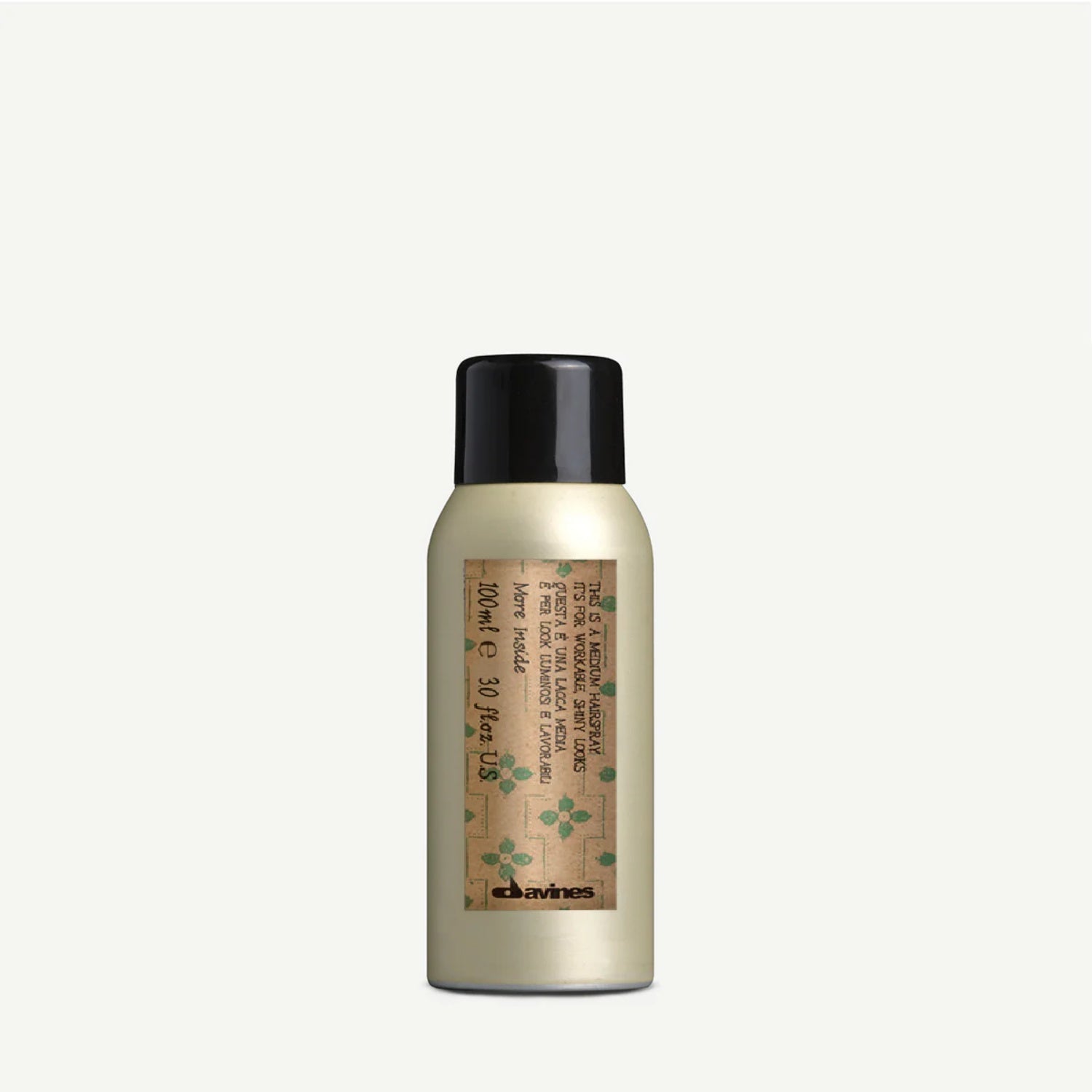 Davines Medium Hairspray – Balanced hold and natural look