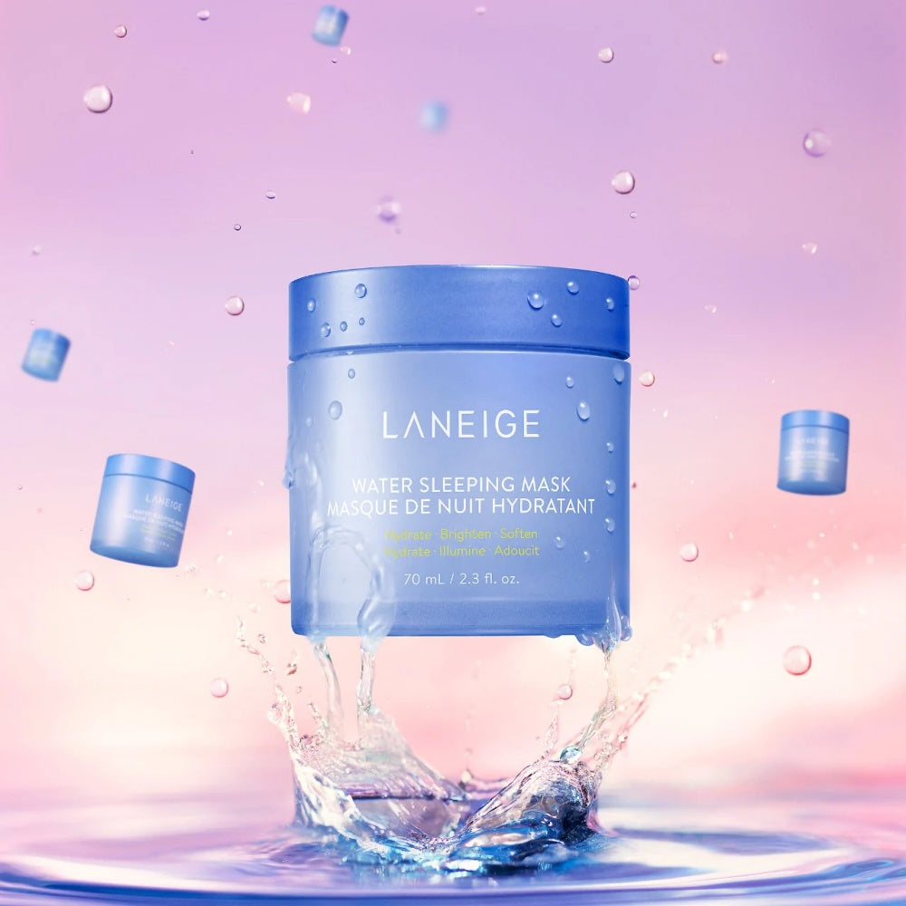 Laneige Water Sleeping Mask 2.3 Oz with niacinamide and squalane for soft, radiant skin.